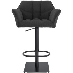 Taburete de bar Damaso B Cord gris oscuro
