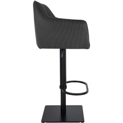 Taburete de bar Damaso B Cord gris oscuro