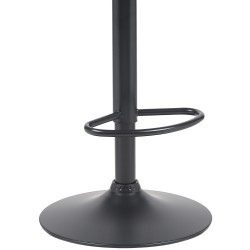 Taburete de bar Beverley B en tela nogal/crema