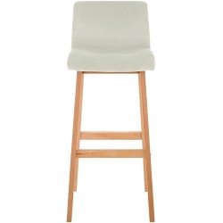 Taburete de bar Hoover Velvet Natura Cream