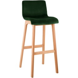 Taburete de bar Hoover Velvet Natura Green