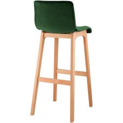 Taburete de bar Hoover Velvet Natura Green