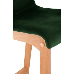 Taburete de bar Hoover Velvet Natura Green