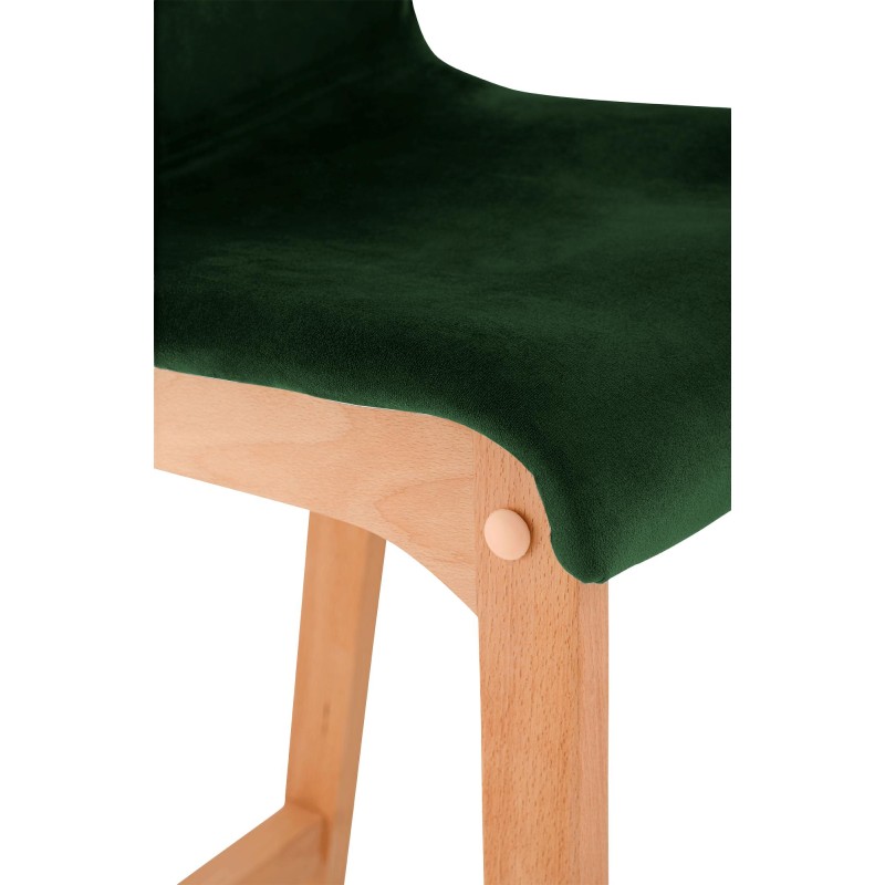 Taburete de bar Hoover Velvet Natura Green