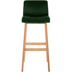 Taburete de bar Hoover Velvet Natura Green