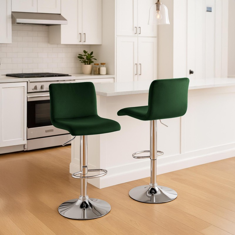 Taburete de bar Hoover Velvet C Green