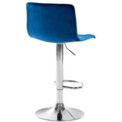 Taburete de bar Hoover Velvet C azul