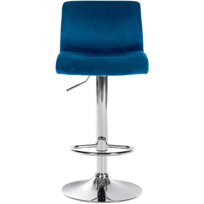 Taburete de bar Hoover Velvet C azul