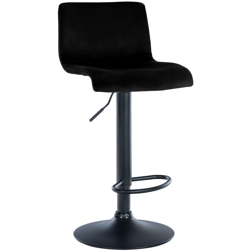 Taburete de bar Hoover Velvet B negro