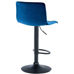 Taburete de bar Hoover Velvet B Blue