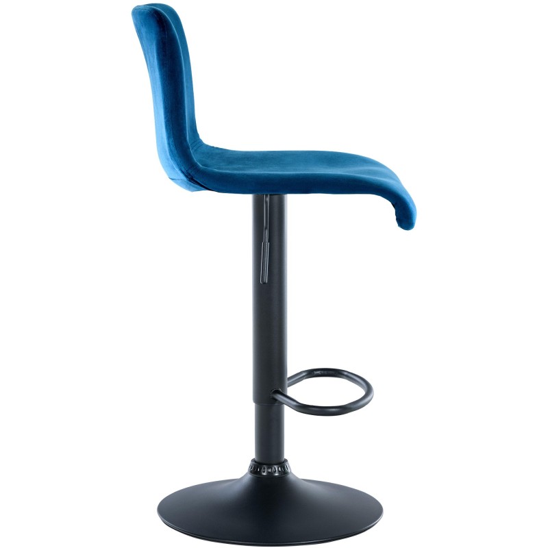 Taburete de bar Hoover Velvet B Blue