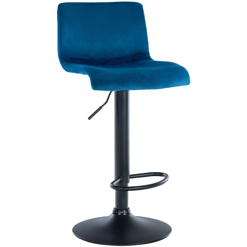 Taburete de bar Hoover Velvet B Blue