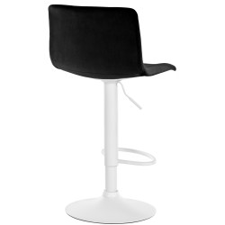 Taburete de bar Hoover Velvet W negro