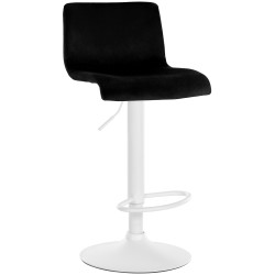 Taburete de bar Hoover Velvet W negro