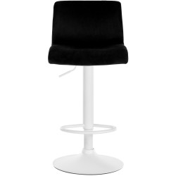 Taburete de bar Hoover Velvet W negro