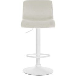 Taburete de bar Hoover Velvet W Cream