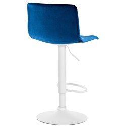 Taburete de bar Hoover Velvet W Blue