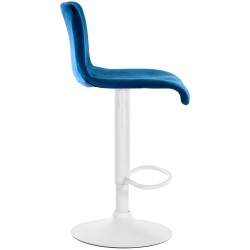 Taburete de bar Hoover Velvet W Blue