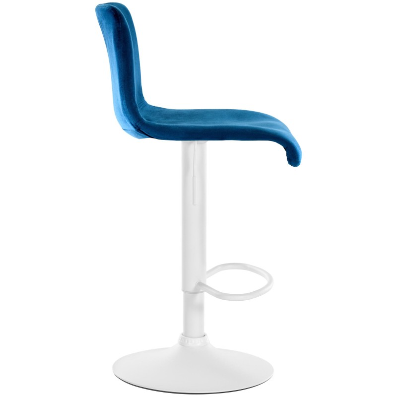 Taburete de bar Hoover Velvet W Blue