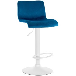 Taburete de bar Hoover Velvet W Blue