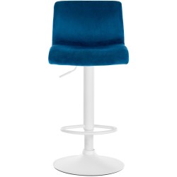 Taburete de bar Hoover Velvet W Blue