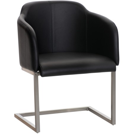 Silla de comedor negra Magnus