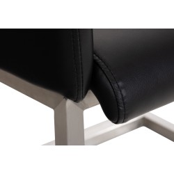 Silla de comedor negra Magnus Silla de comedor negra Magnus