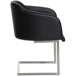 Silla de comedor negra Magnus Silla de comedor negra Magnus