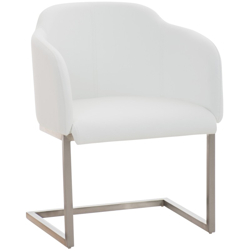 Silla de comedor blanca Magnus