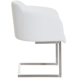 Silla de comedor blanca Magnus