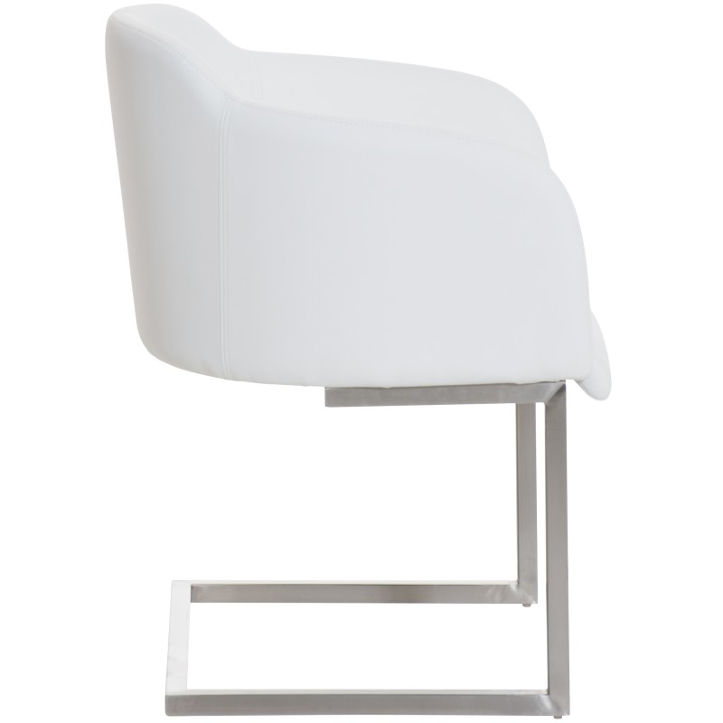 Silla de comedor blanca Magnus