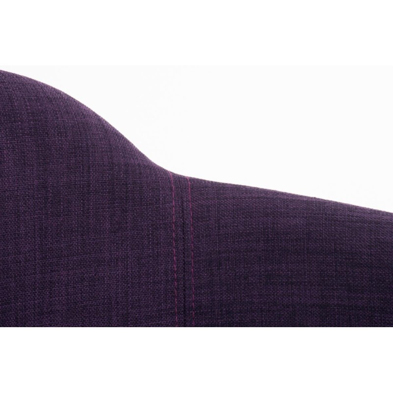 Silla de comedor Magnus en tela violeta