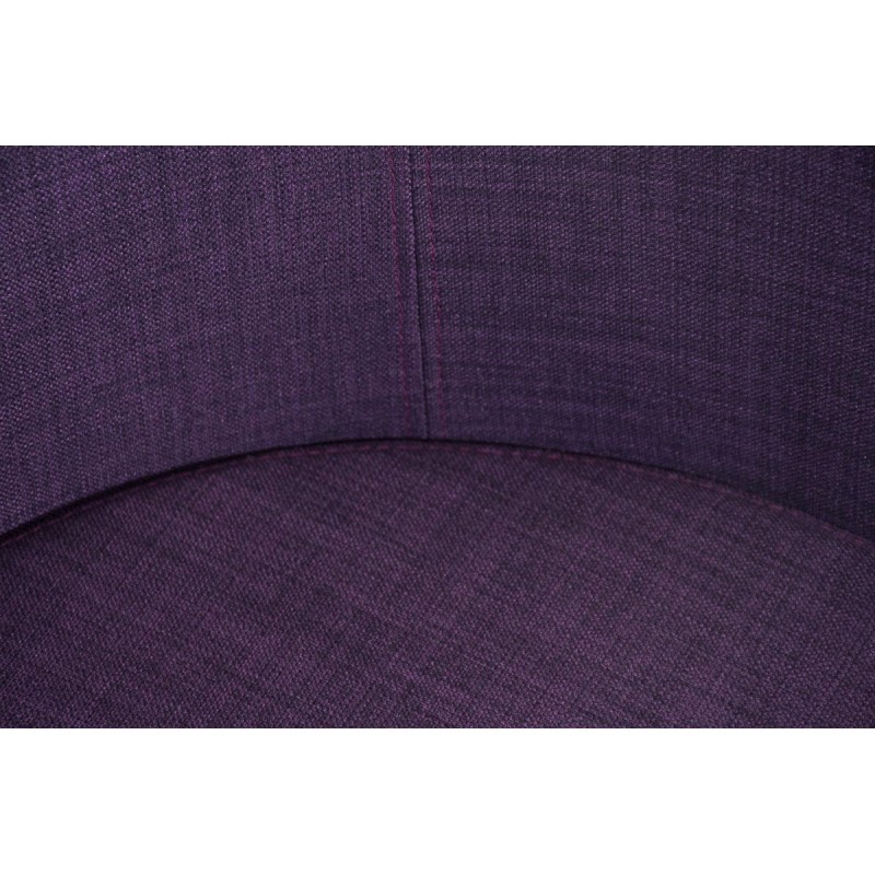 Silla de comedor Magnus en tela violeta