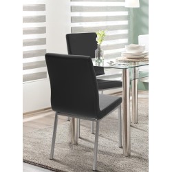 Silla de comedor negra Colmar