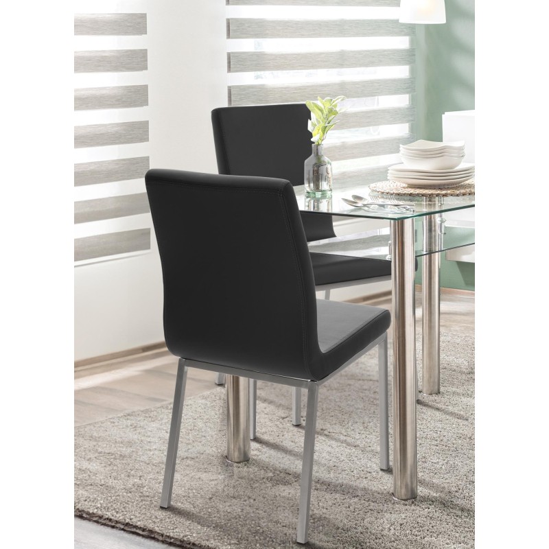 Silla de comedor negra Colmar Silla de comedor negra Colmar