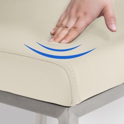 Silla de comedor Colmar color crema