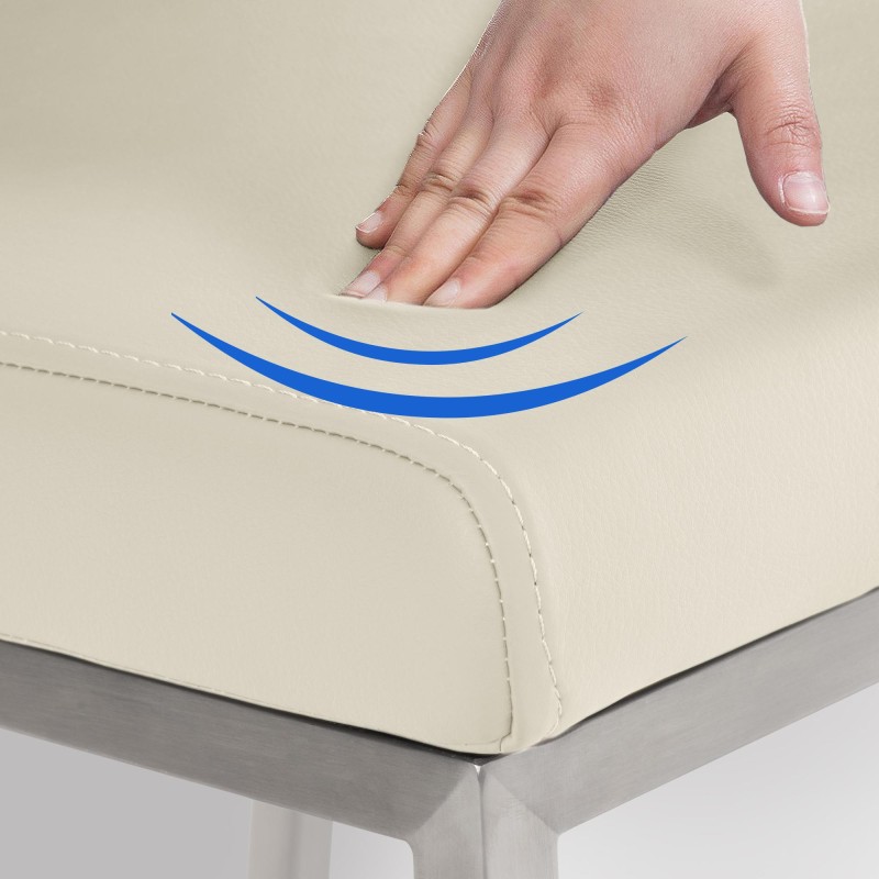 Silla de comedor Colmar color crema