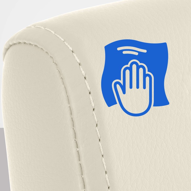 Silla de comedor Colmar color crema