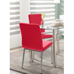 Silla de comedor roja Colmar