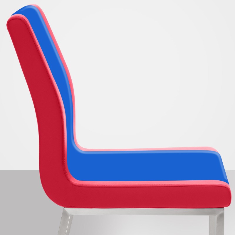 Silla de comedor roja Colmar