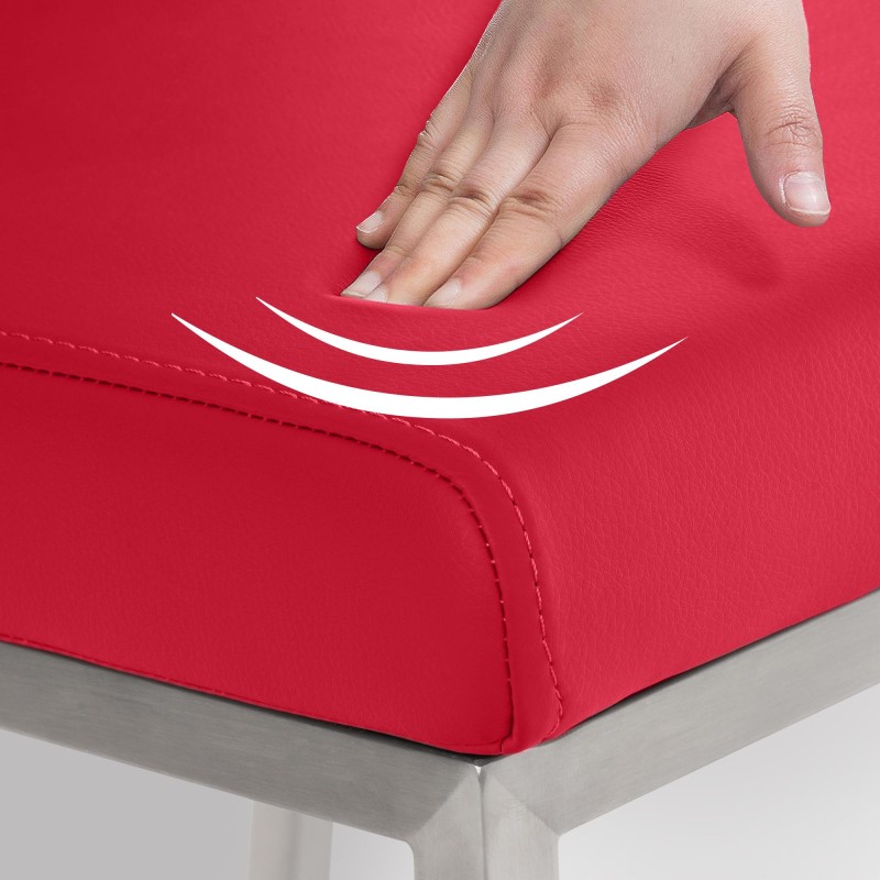 Silla de comedor roja Colmar
