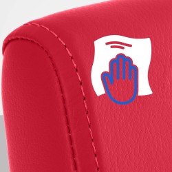 Silla de comedor roja Colmar