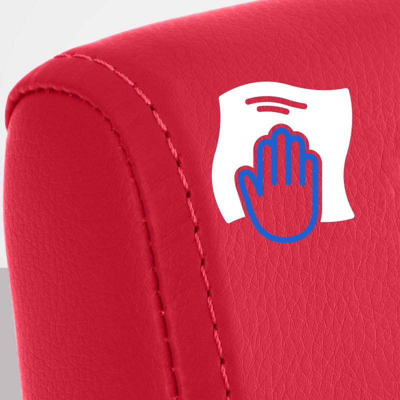 Silla de comedor roja Colmar