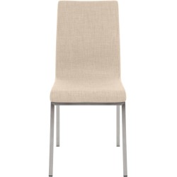 Silla de comedor Colmar de tela color crema Silla de comedor Colmar de tela color crema