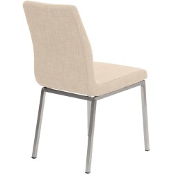 Silla de comedor Colmar de tela color crema Silla de comedor Colmar de tela color crema
