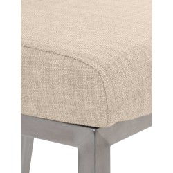 Silla de comedor Colmar de tela color crema Silla de comedor Colmar de tela color crema
