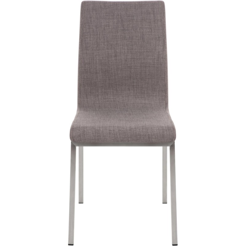 Silla de comedor Colmar en tela gris