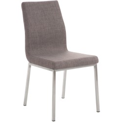 Silla de comedor Colmar en tela gris Silla de comedor Colmar en tela gris