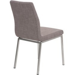 Silla de comedor Colmar en tela gris Silla de comedor Colmar en tela gris