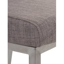 Silla de comedor Colmar en tela gris Silla de comedor Colmar en tela gris